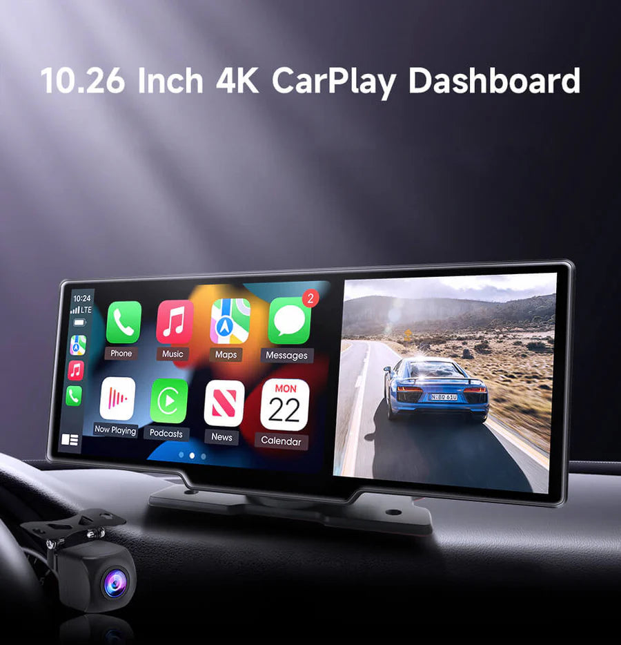 OTTOCAST Ottoscreen Portable 10" Apple CarPlay & Android Auto